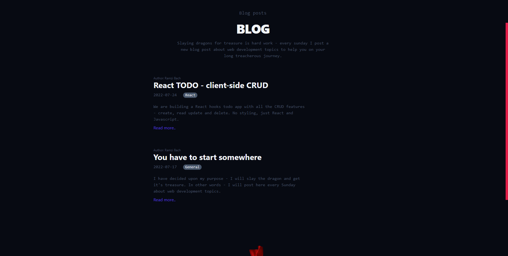 Slaying the Dragon blog
